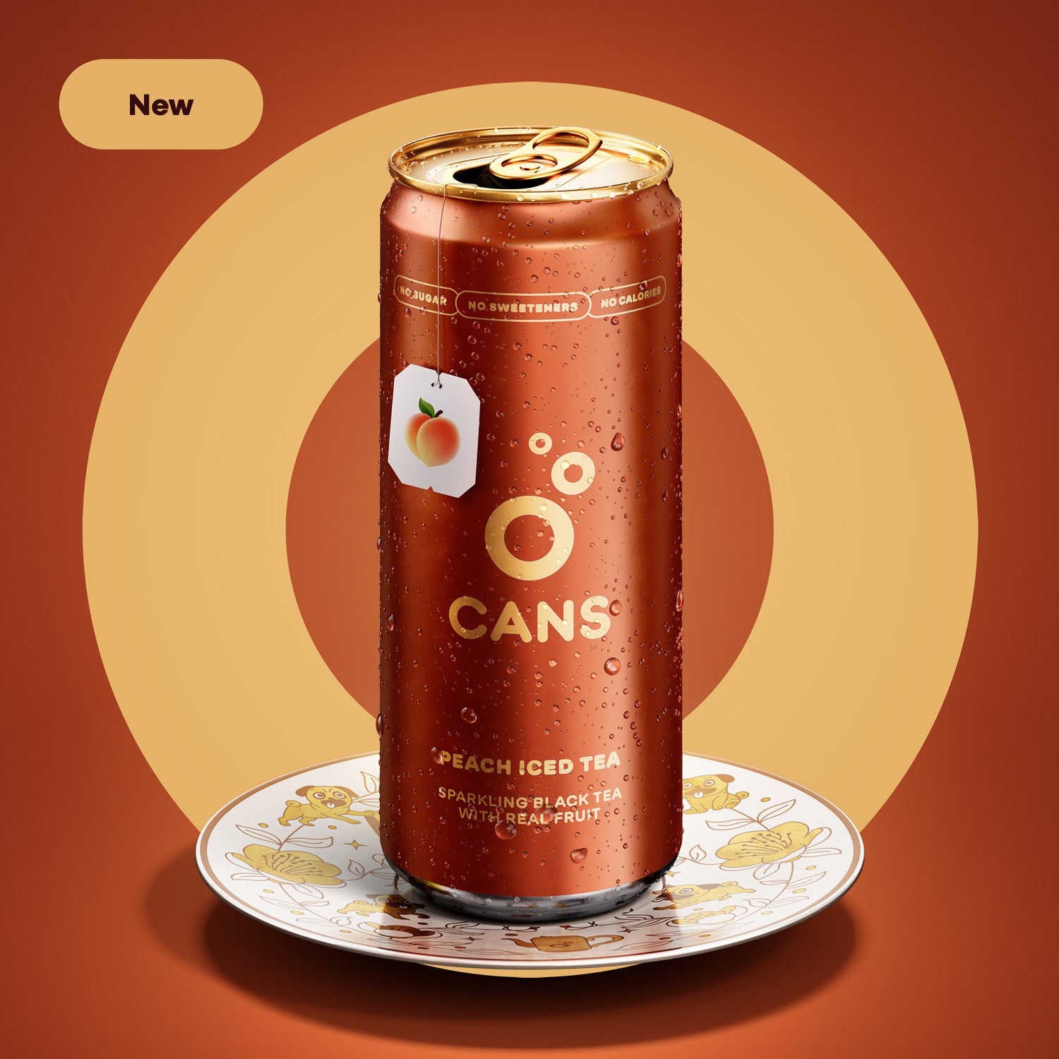 CANS Iced Tea Peach - 24 × 330ml